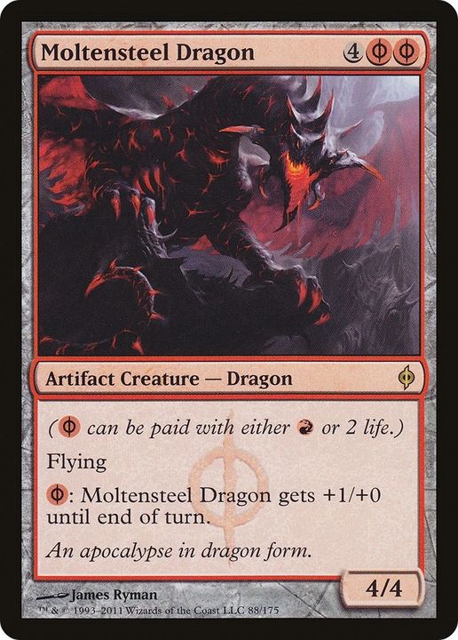 Moltensteel Dragon in the group Magic the Gathering / Types / Colors / Red at Proxyprinters.com (7352)