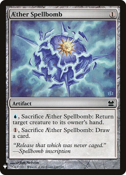 Aether Spellbomb in the group Magic the Gathering / Types / Artifacts / Artifact at Proxyprinters.com (73526)