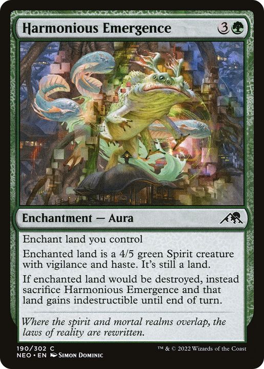 Harmonious Emergence in the group Magic the Gathering / Types / Colors / Green at Proxyprinters.com (73543)