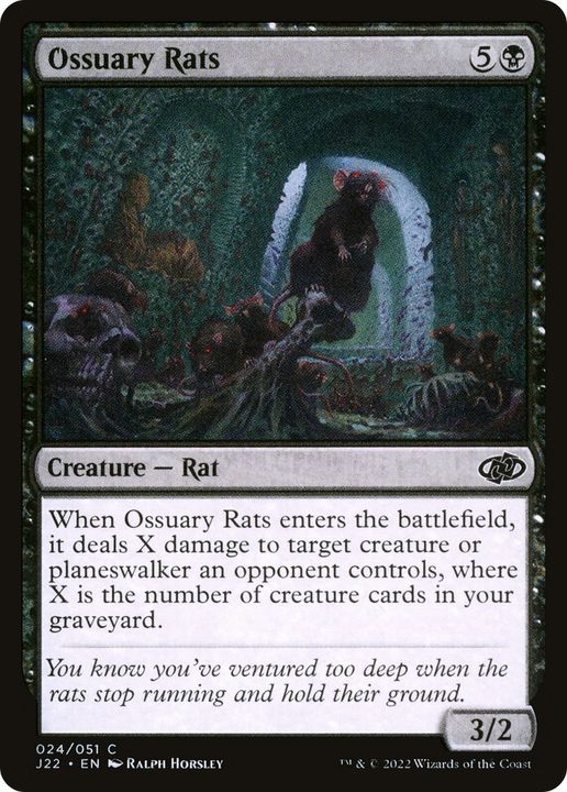 Ossuary Rats in the group Magic the Gathering / Sets / Jumpstart 2022 at Proxyprinters.com (73555)