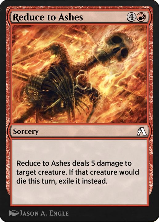 Reduce to Ashes in the group Magic the Gathering / Types / Colors / Red at Proxyprinters.com (73649)