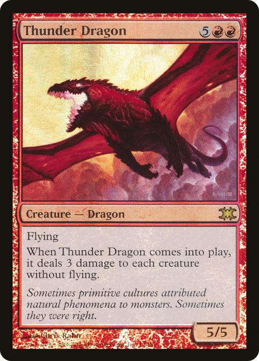 Thunder Dragon in the group Magic the Gathering / Types / Colors / Red at Proxyprinters.com (73655)