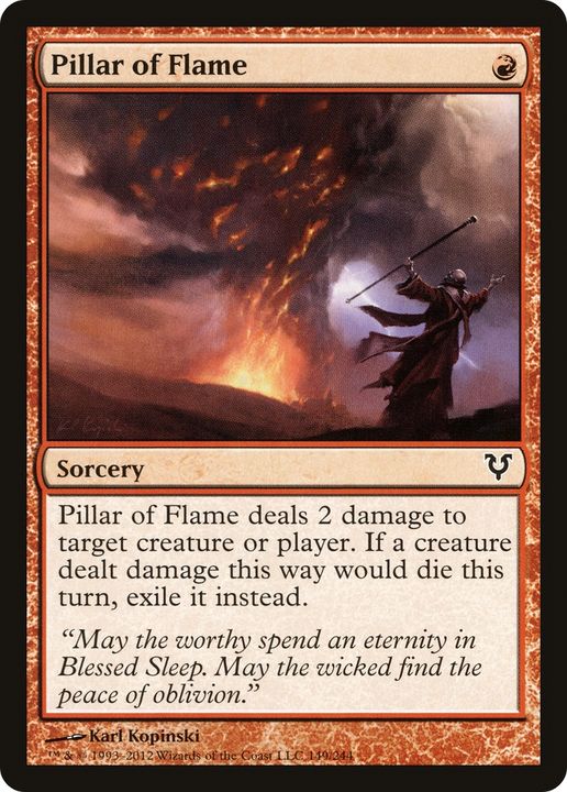 Pillar of Flame in the group Magic the Gathering / Types / Colors / Red at Proxyprinters.com (73663)