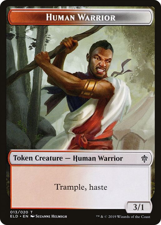 Human Warrior in the group Magic the Gathering / Sets / Throne of Eldraine Tokens at Proxyprinters.com (73680)