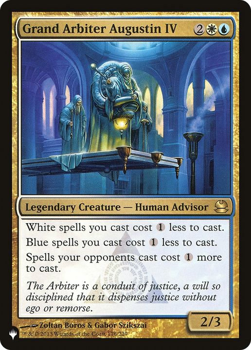 Grand Arbiter Augustin IV in the group Magic the Gathering / Types / Colors / Multicolors / U, W at Proxyprinters.com (73689)