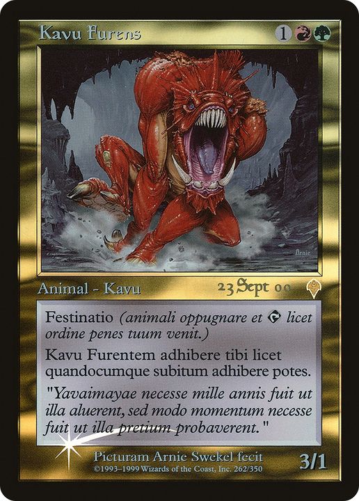 Raging Kavu in the group Magic the Gathering / Types / Colors / Multicolors / G, R at Proxyprinters.com (73757)