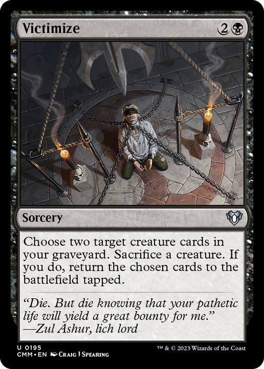 Victimize in the group Magic the Gathering / Types / Colors / Black at Proxyprinters.com (73807)