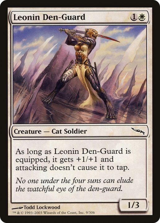 Leonin Den-Guard in the group Magic the Gathering / Types / Colors / White at Proxyprinters.com (73834)