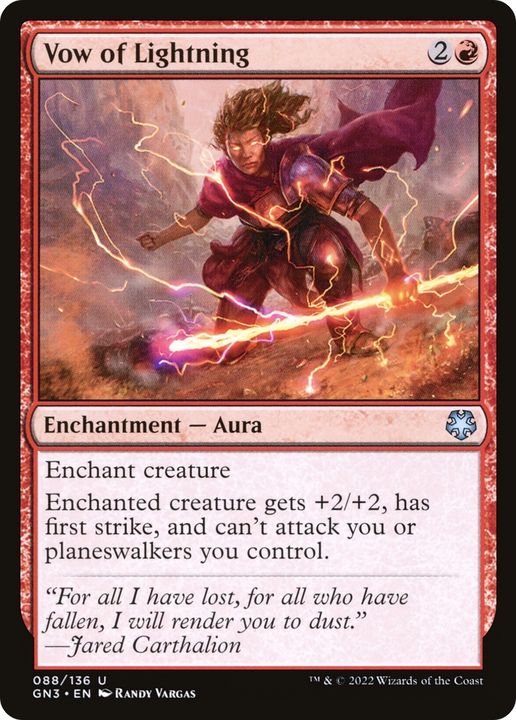 Vow of Lightning in the group Magic the Gathering / Sets / Gatecrash Promos at Proxyprinters.com (73861)