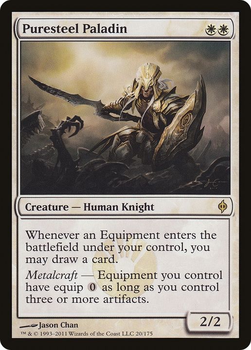 Puresteel Paladin in the group Magic the Gathering / Types / Colors / White at Proxyprinters.com (73878)