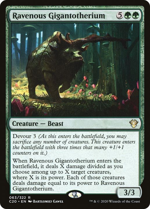 Ravenous Gigantotherium in the group Magic the Gathering / Types / Colors / Green at Proxyprinters.com (73916)