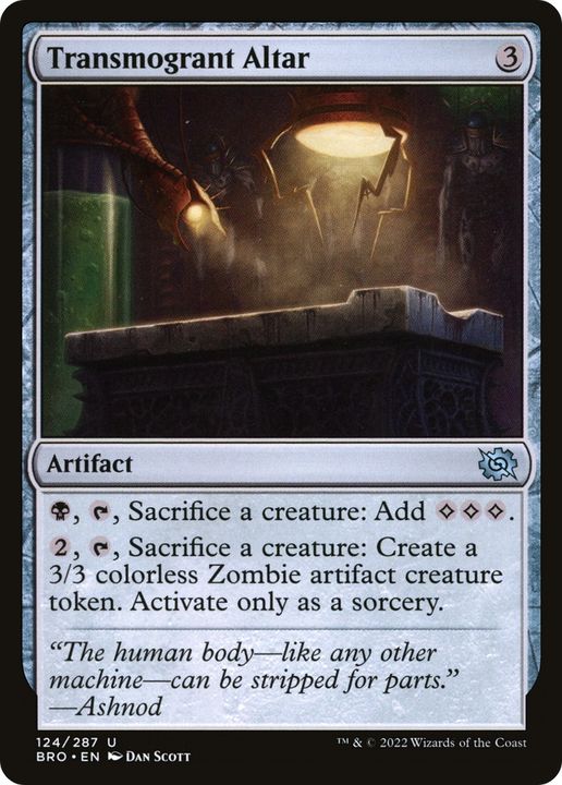 Transmogrant Altar in the group Magic the Gathering / Types / Artifacts / Artifact at Proxyprinters.com (73922)