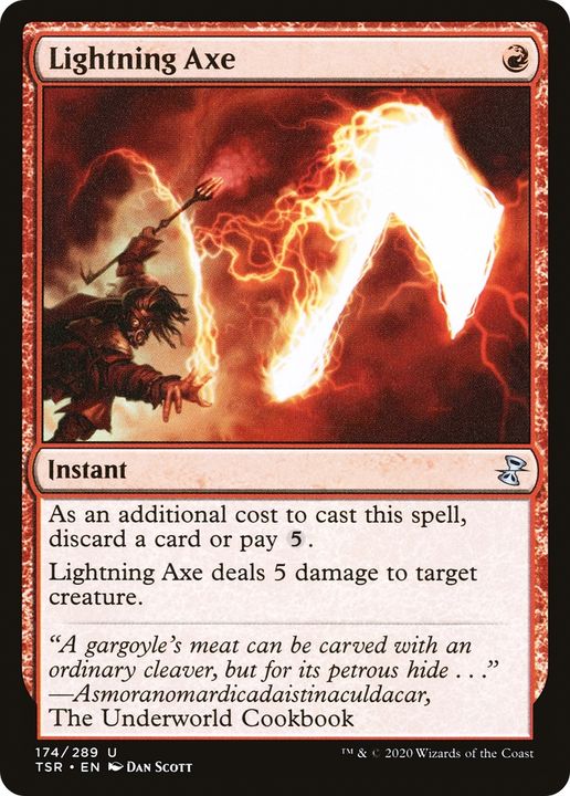 Lightning Axe in the group Magic the Gathering / Types / Colors / Red at Proxyprinters.com (73943)