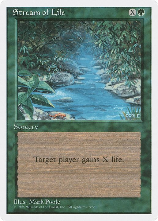 Stream of Life in the group Magic the Gathering / Types / Colors / Green at Proxyprinters.com (73950)