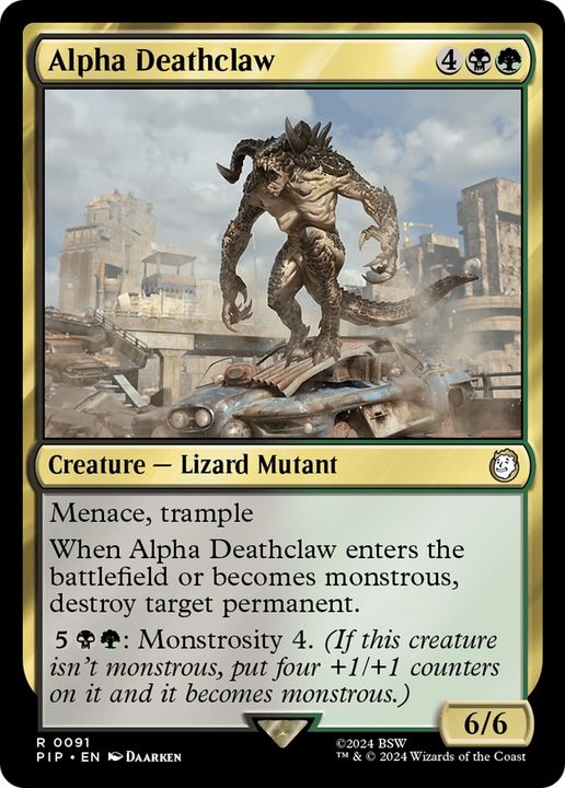 Alpha Deathclaw in the group Magic the Gathering / Types / Colors / Multicolors / B, G at Proxyprinters.com (73970)