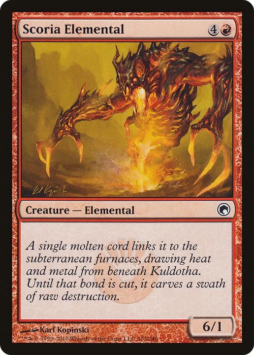 Scoria Elemental in the group Magic the Gathering / Types / Colors / Red at Proxyprinters.com (73974)