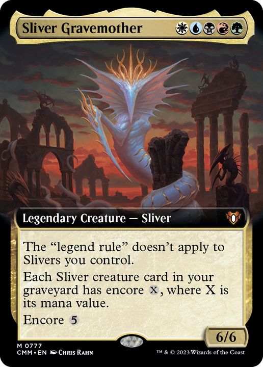 Sliver Gravemother in the group Magic the Gathering / Types / Colors / Multicolors / B, G, R, U, W at Proxyprinters.com (73986)