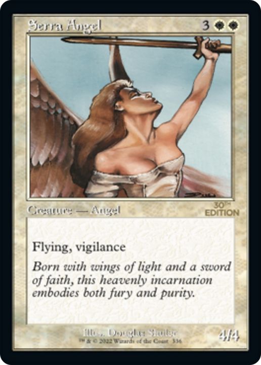 Serra Angel in the group Magic the Gathering / Types / Colors / White at Proxyprinters.com (73996)