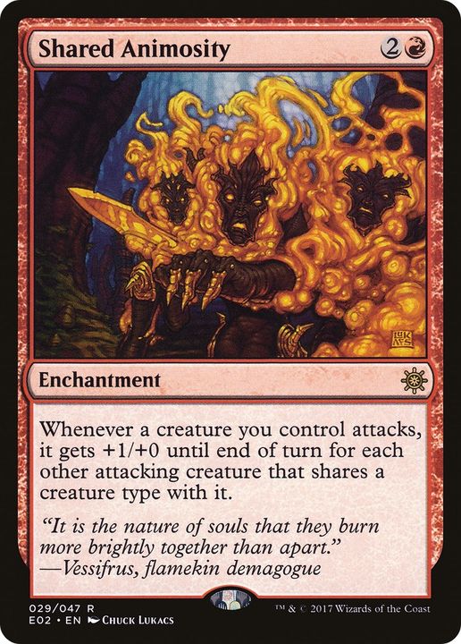 Shared Animosity in the group Magic the Gathering / Types / Enchantment / Enchantment at Proxyprinters.com (73999)