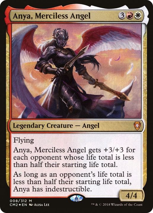 Anya, Merciless Angel in the group Magic the Gathering / Types / Colors / Multicolors / R, W at Proxyprinters.com (740)