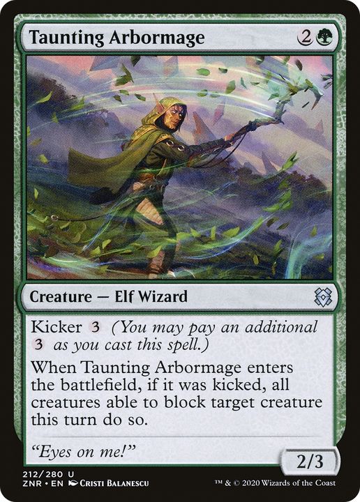 Taunting Arbormage in the group Magic the Gathering / Sets / Zendikar Rising at Proxyprinters.com (74030)