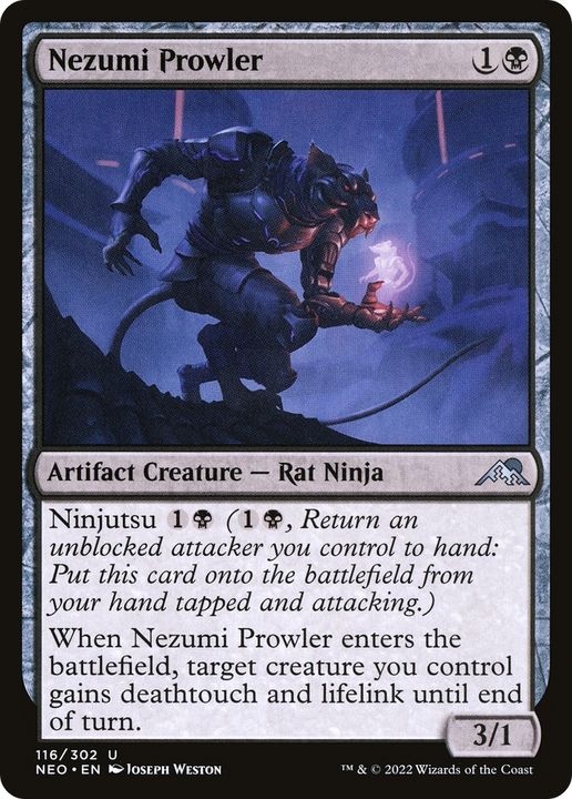 Nezumi Prowler in the group Magic the Gathering / Types / Colors / Black at Proxyprinters.com (74074)