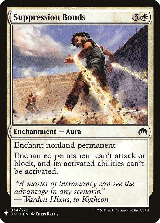 Suppression Bonds in the group Magic the Gathering / Types / Colors / White at Proxyprinters.com (7409)