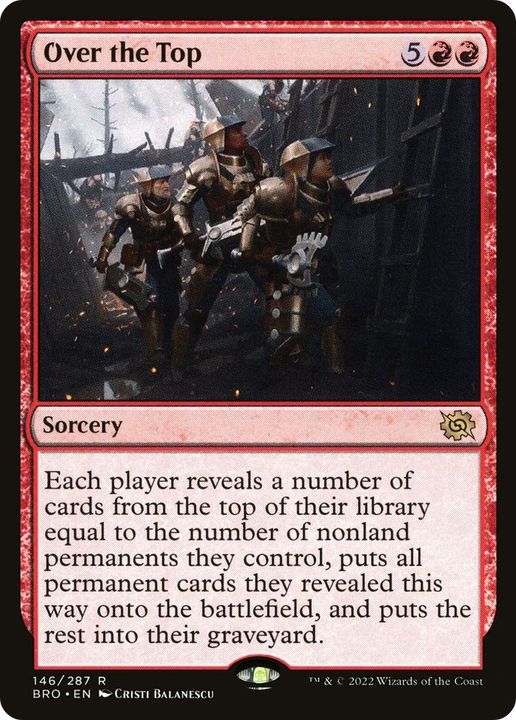 Over the Top in the group Magic the Gathering / Types / Colors / Red at Proxyprinters.com (741)