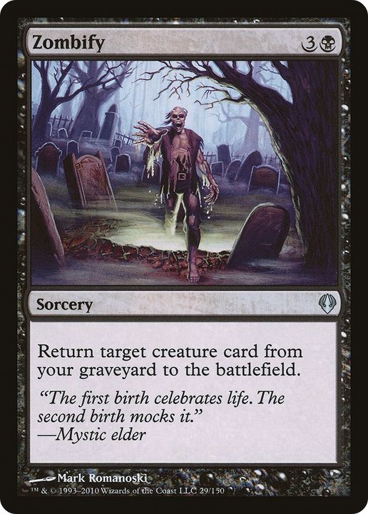 Zombify in the group Magic the Gathering / Types / Colors / Black at Proxyprinters.com (74110)