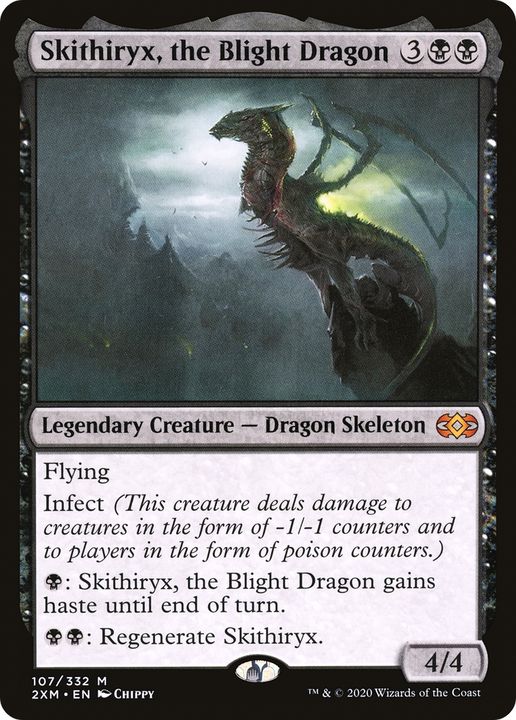 Skithiryx, the Blight Dragon in the group Magic the Gathering / Types / Colors / Black at Proxyprinters.com (74139)