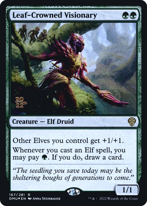 Leaf-Crowned Visionary in the group Magic the Gathering / Types / Colors / Green at Proxyprinters.com (74143)