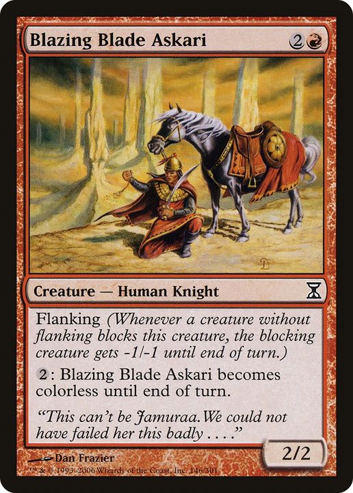 Blazing Blade Askari in the group Magic the Gathering / Types / Colors / Red at Proxyprinters.com (74152)