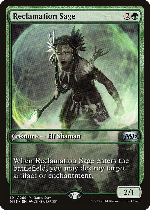 Reclamation Sage in the group Magic the Gathering / Types / Colors / Green at Proxyprinters.com (74170)