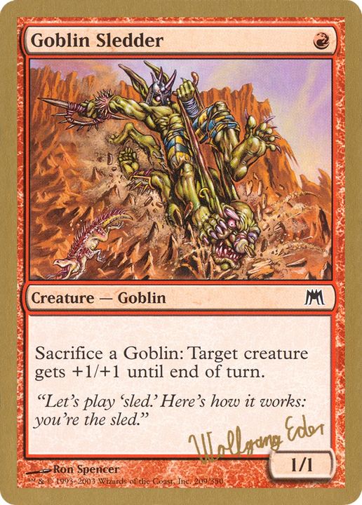 Goblin Sledder in the group Magic the Gathering / Types / Colors / Red at Proxyprinters.com (74175)