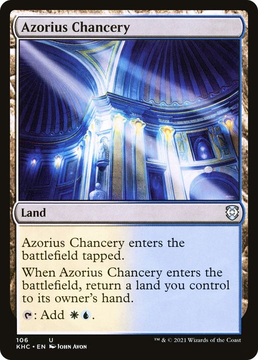 Azorius Chancery in the group Magic the Gathering / Sets / Kaldheim Commander at Proxyprinters.com (74181)