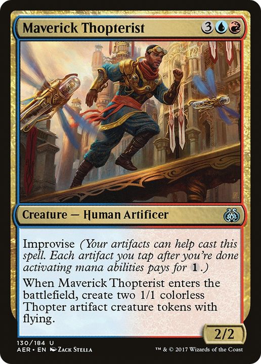 Maverick Thopterist in the group Magic the Gathering / Types / Colors / Multicolors / R, U at Proxyprinters.com (74187)