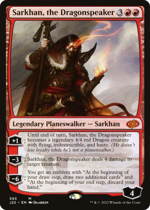 Sarkhan, the Dragonspeaker in the group Magic the Gathering / Types / Colors / Red at Proxyprinters.com (74205)