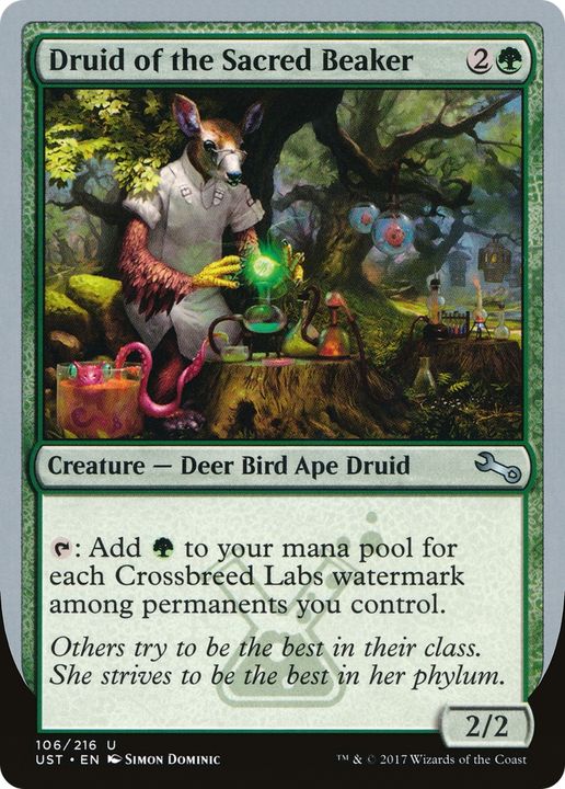 Druid of the Sacred Beaker in the group Magic the Gathering / Types / Colors / Green at Proxyprinters.com (74219)