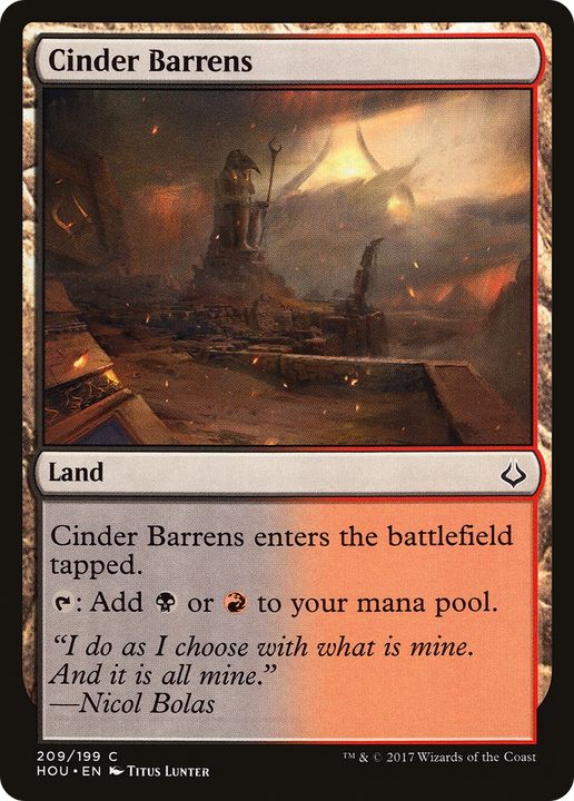 Cinder Barrens in the group Magic the Gathering / Types / Colors / Colorless at Proxyprinters.com (74223)