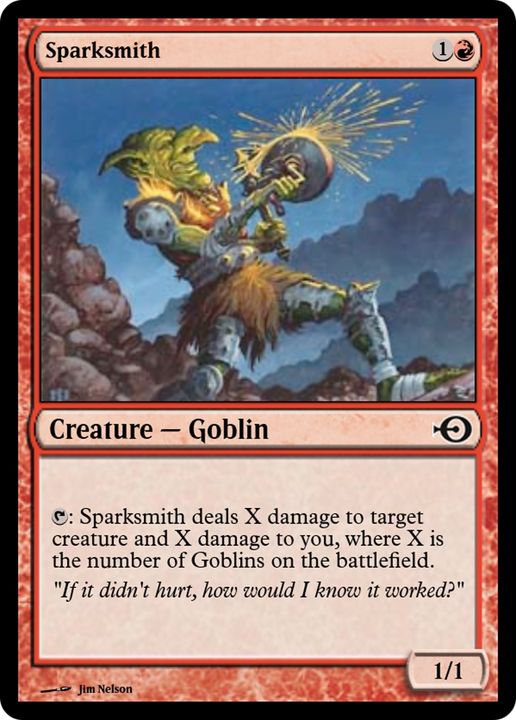 Sparksmith in the group Magic the Gathering / Types / Colors / Red at Proxyprinters.com (74236)