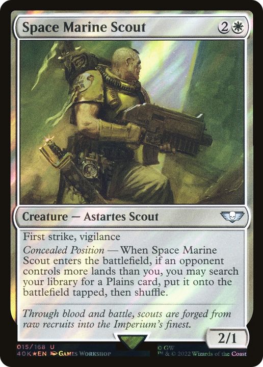 Space Marine Scout in the group Magic the Gathering / Types / Colors / White at Proxyprinters.com (74242)