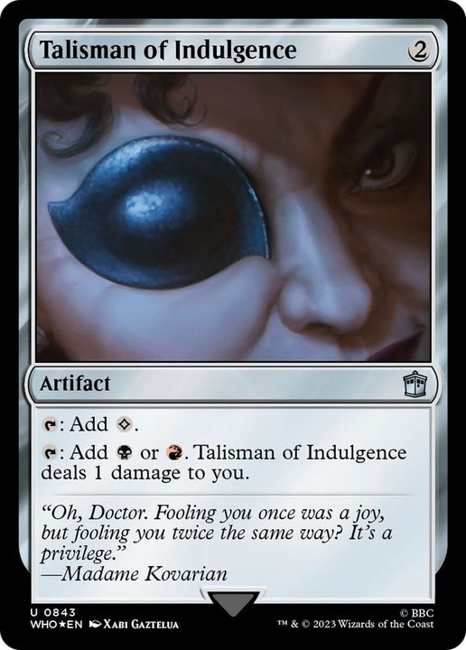 Talisman of Indulgence in the group Magic the Gathering / Types / Artifacts / Artifact at Proxyprinters.com (7425)