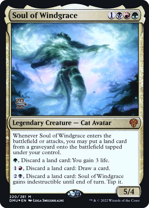 Soul of Windgrace in the group Magic the Gathering / Types / Colors / Multicolors / B, G, R at Proxyprinters.com (74254)