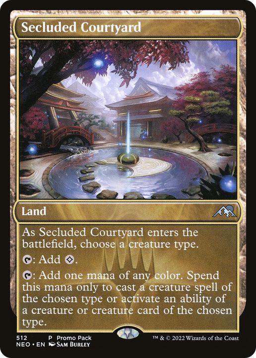 Secluded Courtyard in the group Magic the Gathering / Sets / Kamigawa: Neon Dynasty at Proxyprinters.com (74255)