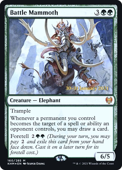 Battle Mammoth in the group Magic the Gathering / Sets / Kaldheim Promos at Proxyprinters.com (74258)