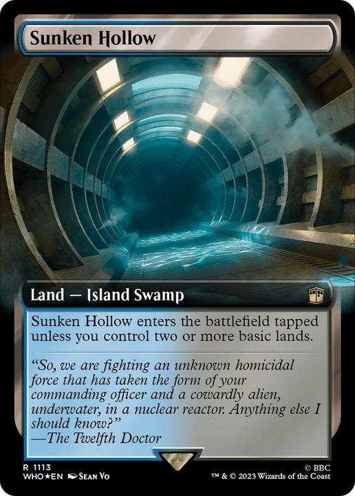 Sunken Hollow in the group Magic the Gathering / Types / Land / Swamp at Proxyprinters.com (74263)