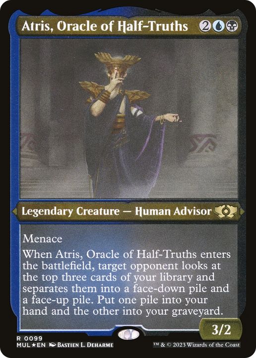 Atris, Oracle of Half-Truths in the group Magic the Gathering / Types / Colors / Multicolors / B, U at Proxyprinters.com (74265)