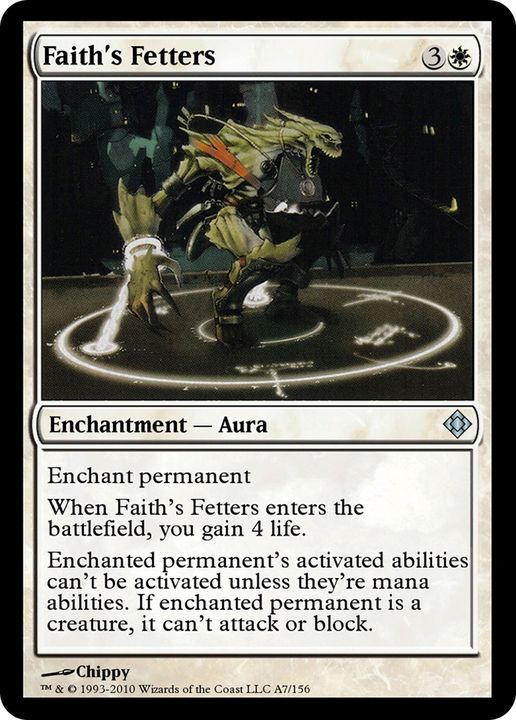 Faith's Fetters in the group Magic the Gathering / Types / Colors / White at Proxyprinters.com (74276)