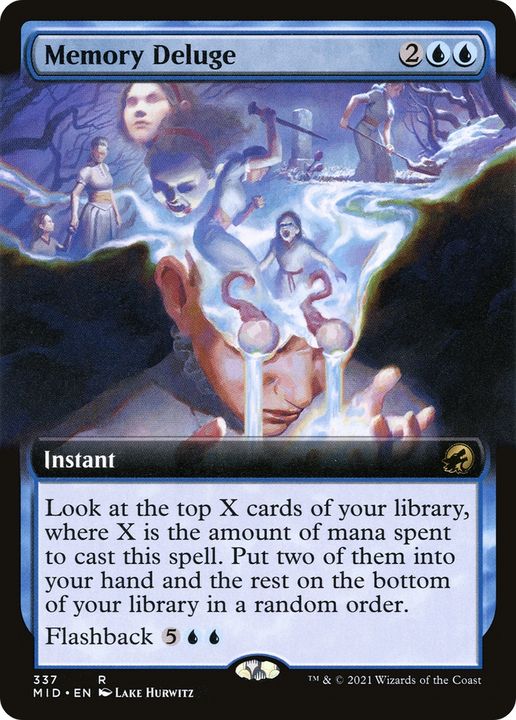 Memory Deluge in the group Magic the Gathering / Types / Colors / Blue at Proxyprinters.com (74315)