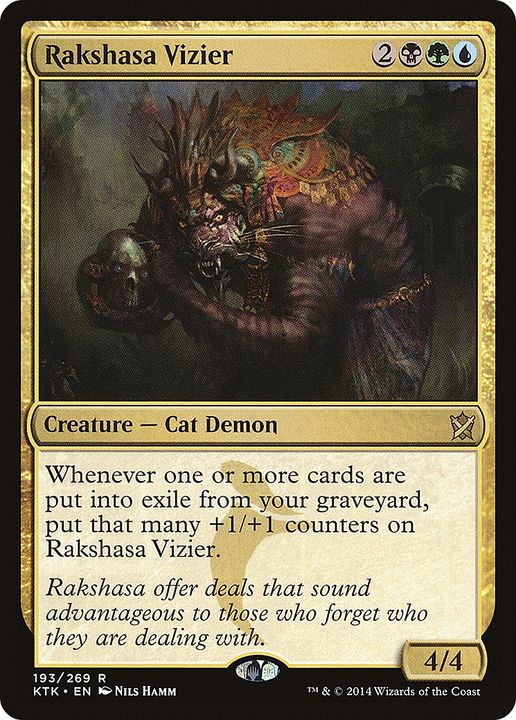 Rakshasa Vizier in the group Magic the Gathering / Types / Colors / Multicolors / B, G, U at Proxyprinters.com (74328)